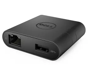 DELL Adaptér USB-C na HDMI a Ethernet černá / Adaptér / USB-C / HDMI / RJ-45 / USB-A 3.2 Gen2