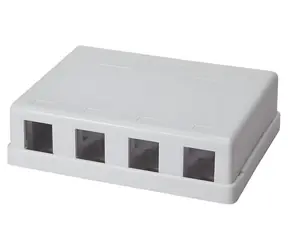 LogiLink Keystone box 4 porty bílá / Instalační krabice / Pro keystone moduly / 1 ks