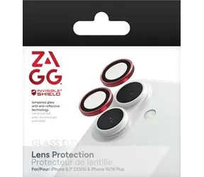 ZAGG InvisibleShield Premium Camera červená / Ochrana čoček fotoaparátu / iPhone 17/16/16+ / 2 ks