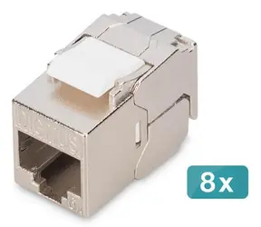 Digitus DN-93615-S-8 / Keystone modul / CAT 6A / stíněný / LSA / PoE / 8 ks