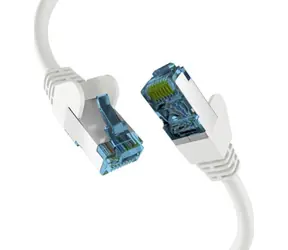 EFB Cat.7 S/FTP bílá / Patch kabel / RJ-45 / LSZH / 600 MHz / 0,5 m