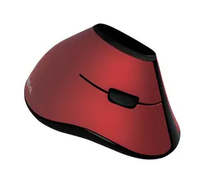 LogiLink Ergonomická vertikální bezdrátová myš červená / Myš / 2.4 GHz / 1200 DPI / 5 tlačítek / 1x AA baterie