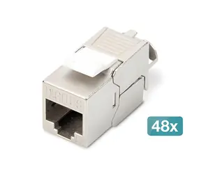 Digitus DN-93615 / Keystone modul / CAT 6A / stíněný / LSA / PoE / 48 ks