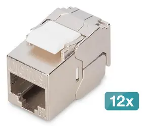 Digitus DN-93615-S-12 / Keystone Jack / Cat6A / stíněný / 12 ks / bez nářadí