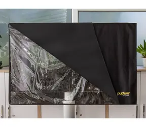 Python obal na TV 28" - 32" černá, průhledná / Ochranný obal / voděodolný IP42 / 78 × 48 cm