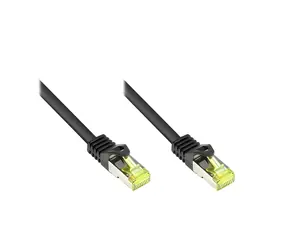 Good Connections černá / Patch kabel / Cat7 / S/FTP / RJ-45 / 0,25 m / 600 MHz