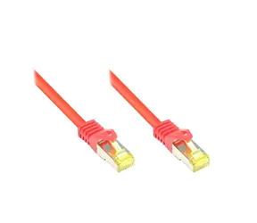 Good Connections červená / Patch kabel / Cat7 / S/FTP / RJ-45 / 0,25 m / 600 MHz