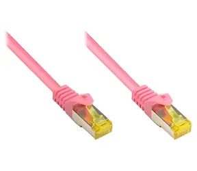 Good Connections Cat7 magenta / Patch kabel / S/FTP / 2 m / RJ-45 / 600 MHz