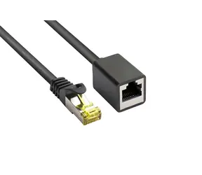 Good Connections černá / Prodlužovací patch kabel / Cat7 S/FTP / RJ-45 / 0,5 m