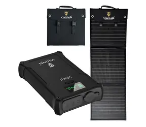 Viking VIDAR I + L60 PD černá / Set powerbanka a solární panel / 38400 mAh / 160 W / solární dobíjení 60 W