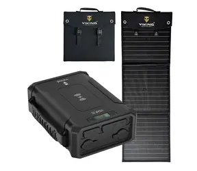 Viking VIDAR III + L60 PD černá / Set powerbanka a solární panel / 96000 mAh / bezdrátové nabíjení