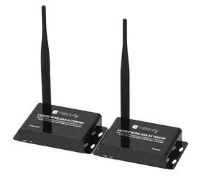 Techly IDATA HDMI-WL55 černá / HDMI extender / bezdrátový / Wi-Fi / Full HD 60 Hz / 50 m