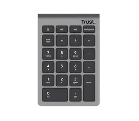 Trust Xalas stříbrná / Numerická klávesnice / RF 2,4 GHz / 22 kláves / USB přijímač