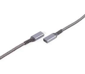 Shiverpeaks USB-C prodlužovací kabel / Prodlužovací kabel / USB-C(M) - USB-C(F) / USB 3.2 / PD / textilní / 1,5 m