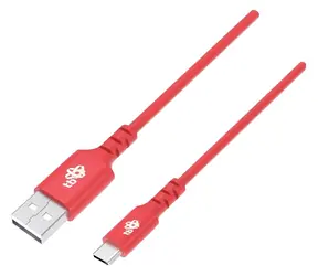 TB Touch 1 m červená / Datový kabel / USB-A (M) - USB-C (M) / Kulatý