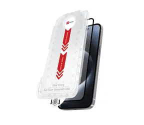 ER POWER Full Cover ochranné sklo pro Apple iPhone 16 Plus / Ochranné sklo / 6,7" / 9H / Instalační rámeček