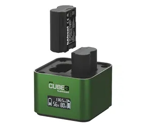 Hähnel ProCube3 Fujifilm / Nabíječka / 2x Li-Ion akumulátor / LCD displej / USB-C PD 30W