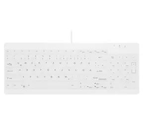 Contour ACTIVE KEY Compact bílá / Klávesnice / Drátová USB-A / Ultraplochá / Numerický blok / DE layout