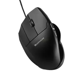 Contour UniMouse černá, pro leváky / Ergonomická drátová myš / USB-C / 7 tlačítek