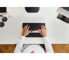 CONTOUR RollerMouse Go + Dock / Myš s ergonomickou podložkou / 4000 DPI / Bluetooth 5.1 / bezdrátová