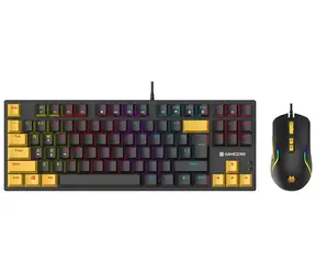 Tracer GAMEZONE Hornet 87 černá, žlutá / Set klávesnice s myší / Mechanická / RGB podsvícení / USB / EN layout