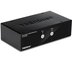 TRENDnet TK-241DP / KVM přepínač / DisplayPort 1.2 / 4K UHD / USB Hub / Audio