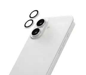 LAUT Prime Glass Camera Ring iPhone 17 černá / Ochranné sklo fotoaparátu / tvrzené sklo 9H / instalační rámeček