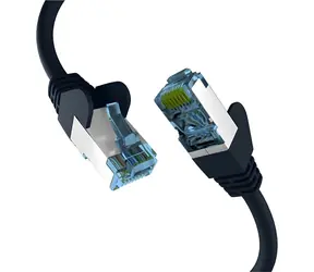 EFB černá / Patch kabel / Cat.7 / S/FTP / RJ-45 / 1 m / LSZH
