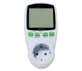 LogiLink Měřič spotřeby elektřiny / Wattmetr do zásuvky / 3680 W / 16 A / LCD displej