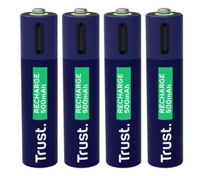 Trust 25671 Dobíjecí baterie AAA 4 ks / Nabíjecí baterie / 500 mAh / 800 cyklů