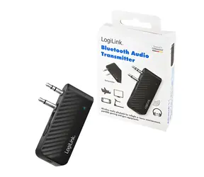 LogiLink Bluetooth audio vysílač černá / Audio vysílač / Bluetooth 5.1 / dosah 7 m / 3,5 mm