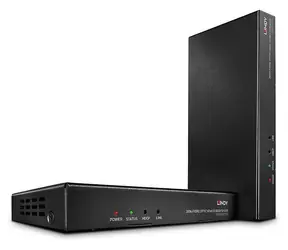 Lindy Fibre Optic HDMI 300-1000 m černá / HDMI extender / 4K 60Hz / kovové tělo