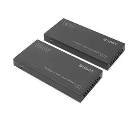 Digitus HDMI KVM Extender Set černá / HDBaseT extender / Full HD 70m / 4K 40m / USB KVM / PoC