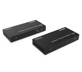 Digitus HDBaseT HDMI KVM extender set / Prodlužovač signálu / 4K 60Hz / USB 1.1 / 150 m / CAT6-8