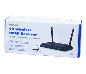 LogiLink HDW0103 bezdrátový HDMI přijímač / Přijímač / 4K 60Hz / HDCP 2.2 / Dosah 150 m