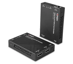 Lindy HDMI & IR over IP Extender / AV vysílač a přijímač / 1920×1080 px / 60 Hz / černá