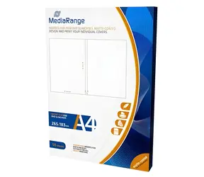 MediaRange potisknutelné vložky pro slim DVD obaly 7mm / Vložky do DVD obalů / A4 / matné / 50 ks