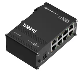 Teltonika TSW040 / Průmyslový switch / 8x LAN 10/100 / PoE 240W / IP30