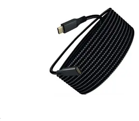 WG USB-C prodlužovací kabel černá / Prodlužovací kabel / USB-C – USB-C / 20 Gbps / PD 240 W / 2 m