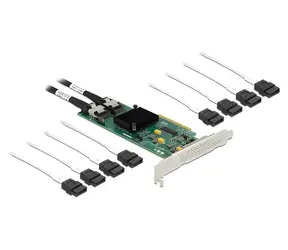 Delock PCI Express x8 / Řadič SATA / PCIe 2.0 / 8x SATA 6 Gb/s / Hot-Swap