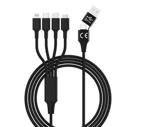 Smrter Hydra ELITE 6in1 černá / Nabíjecí kabel / USB-C / Nylon / 6 v 1