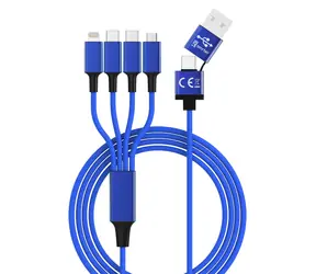 Smrter Hydra ELITE tmavě modrá / Nabíjecí kabel / 6v1 / Nylon / USB-C