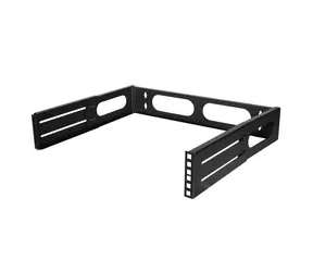 LogiLink Nástěnný rám 19" 2U černá / Nástěnný rám / Nosnost 12 kg / Hloubka 236-400 mm