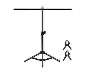 Puluz PU3054B černá / Stojan na pozadí / 67 x 65 cm / výška 37-65 cm / kov