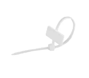 LogiLink stahovací pásky s popisovým štítkem transparentní / Stahovací pásky / 100x2,5 mm / 100 ks
