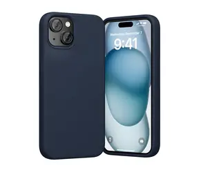Vention KUFL0-20 modrá / Silikonový kryt / iPhone 15 Plus / MagSafe