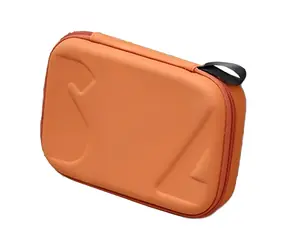 Sunnylife OM7-B984-C oranžová / Pouzdro pro DJI Osmo Mobile 7P / PU kůže + EVA / Voděodolné