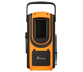 Extralink Power Ranger EPS-6000 černo-žlutá / Powerbanka / 6000 mAh / FM rádio / dynamo / solární panel
