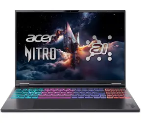 Acer Nitro 16 AI / Herní notebook / AMD Ryzen AI 7 350 / 16" WUXGA 180Hz / 16GB / 1TB SSD / RTX 5050 / bez OS