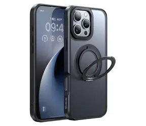 Mcdodo PC-4933 černá / Pouzdro / MagSafe / stojánek 360° / iPhone 16 Pro Max